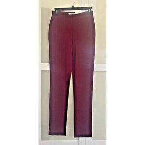 Liz Claiborne Alexis NoGap mid rise Stretch Pants Burgundy Pants XS
